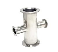 1pc KF16 KF25 to KF40 KF50Vacuum Variable Diameter Cross Flange Tube Fast-Installation Vacuum Flange Fitting Variable(KF50 to KF16)