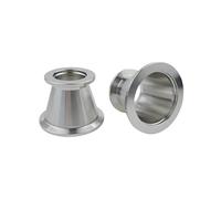 1PC KF40 to KF50 Vacuum Tri Clamp Reduer SUS304 Stainless Vacuum Pipe Fitting Reducer Reducing Connector