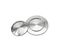 1pc KF40 Vacuum Flange Blind Plate Solid End Cap Flange Baffle Plate 316L Stainless Steel