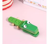 1Pc Kids Cartoon Wooden Crocodile/Round Castanets Music Instruments Baby Clapper Handle Musical Instruments Toys Educational Toys for Children