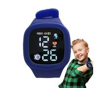 1pc Kids Wristwatch - Kids Digital Sport, Silicone Waterproof Kids | Square Wristwatches Colorful Led Display Silicone, Multi-Function Digital Watches Educational and Girls