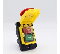 1PC KJD18 7 Pins Waterproof Electromagnetic Push Button Switch Emergency Stop Switches for Vessel Boat Grinding Machine,practical