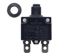 1pc KUOYUH 88 Series 125/250VAC 32VDC 50/60Hz Thermal Overload Circuit Breaker with Waterproof Dust Cap 3-30A (5A 1pc)