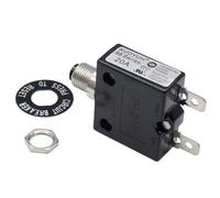 1pc KUOYUH 98 Series 125/250VAC 32VDC 50/60Hz Push Button Manual Reset Thermal Overload Circuit Breaker with Transparent Waterproof Dust Cap 3-70A (20A 1pc)