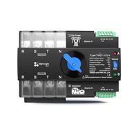 1PC L N 110V-120V 63A Din Rail 3 phase ATS 4P Dual Power Automatic Transfer Electrical Selector Switch Uninterrupted