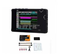 1pc LA104 Mini DSO Digital Logic Analyzer 2.8" Screen 4 Channels Oscilloscope SPI IIC UART Programmable 100MHz Max(With Red Case)