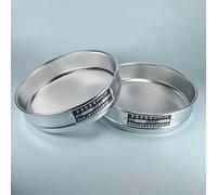 1pc Lab Sieve Tainless Steel Standard Test Sieve Dia 20cm Sampling Flour Sieve With Double-layer Punching Frame 12-200 Mesh S (Capacity : 200 mesh(0.075mm))