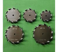 1pc lab stainless steel DIA3cm to 18cm saw tooth type stirrer dispersion disk, round plate dispersing Propeller stirring blade (Size : 55mm)