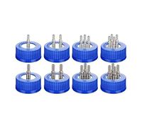 1pc Lab Stainless Steel Reagent Bottle Cap with Silicone Gasket - 1/2/3/4 Pass for GL45 Cover(PP1way46mm)