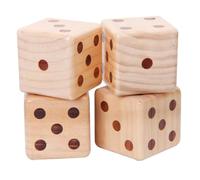 1pc Large Decorative Wood Dice Fun Entertainment for Home School Bar Pub Ktv for Games Parties and Outdoor Activities Easy to Read Large Dots