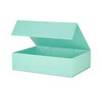 1Pc Large Gift Boxes with Lids 10.2×7.5×3.1Inch, Green Bridesmaid Proposal Gift Box with Magnetic Closure Collapsible Rectangle Present Boxes for All Occasion