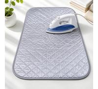 1pc Large Size Thickened Coated Silvery Ironing Board, Foldable and Portable for Home use, Travel Hotel Dormitory Desktop Ironing pad