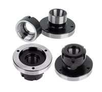 1pc Lathe Chuck ER16 ER25 ER32 ER40 ER50 100mm 80mm Mini Spindle Flange Four Axis Cartridge Collet Fixture for CNC Tools Acce(ER20-D45 (4 Holes))