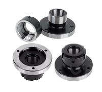 1pc Lathe Chuck ER16 ER25 ER32 ER40 ER50 100mm 80mm Mini Spindle Flange Four Cartridge Collet Fixture for CNC Accessories(ER40-D100 (7 Holes))