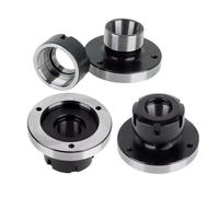 1pc Lathe Chuck ER16 ER25 ER32 ER40 ER50 100mm 80mm Mini Spindle Flange Four Cartridge Collet Fixture for CNC Tools Accessories(ER40-D125 (7 Holes))