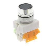 1Pc LAY37 Y090 Push Button Switch 22mm Panel Mount 1NO1NC Momentary Type Multi-Color(Black)