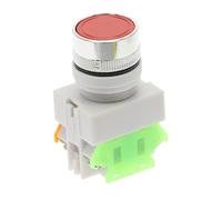 1Pc LAY37 Y090 Push Button Switch 22mm Panel Mount 1NO1NC Momentary Type Multi-Color(Red)