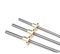 1PC Lead Screw Thread,1pcs 3D Printer Stainless Steel Trapezoidal Rod T10 10mm, Pitch 2mm 8mm Length 100~650mm(150mm)