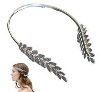 1PC Leaf Crown for Women Fashion Luxury Metal Back-worn Leaf Fairy Crown Decorative Tiara for Wedding Cosplay Costume Party