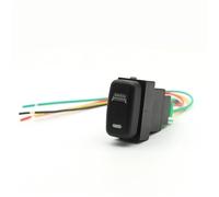 1Pc LED Key Switch Power On Off Daytime Running Light DRL Mirror Switch Push Button Fit For Mitsubishi Pajero(LED light bar)