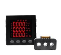 1pc LED Three Phase Multifunctional Electricity Meter With RS485 AC220V 3P4W V A W kWh COS Hz Var Power Meter with 3 phase CT(Meter with 150A CT)
