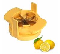 1PC Lemon & Lime Wedge Slicer Cutter to Garnish Food Lemon Splitter Fruit Slicer Apple Separator Orange Cutter Enjoy Slices of Lemon and Lime Wedges in Seconds (Yellow)