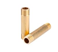 1pc Length 150mm 1/2" BSP Male Thread Brass Nipple Pipe Fitting Connector Long Coupling Joint CBQZCHWDKT