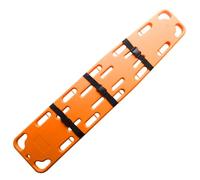 1pc Lightweight Portable Spine Board Stretcher - Durable PE Plastic EMT Backboard for Emergency and Patient Transport(Orange)