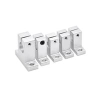 1pc Linear Optical Axis SK Vertical Support Aluminum Alloy Bearing Frame Polished Rod Holder SK 8mm to 60mm IDGTTLDF(Sk60mm)