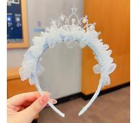 1Pc Little Girl's Mesh Bow Pearl Headband Sweet Mesh Gauze Bow Fairy Hair Hoops For Girl Birthday Gifts Kids Hair Accessories