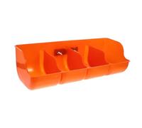 1Pc Livestock Manger Durable Compartment Plastic Feed Dispenser for Pig Easy to Install Farm Supply High Wear Resistance Rounded Edges for Safety
