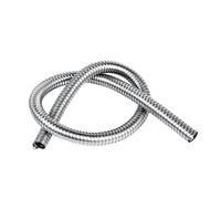1pc Long Length Stainless Steel 304 Metal Tube 1 Meter Threaded Hose Wire Cable Flexible Pipe Sleeve Protection Hose (Size : ID 20mm x 1M)