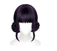 1pc Long Straight Hot Pink Synthetic Wig For Women Adult Cosplay Funny For Costume Drag Queen Dance Anime(Nvtuan-black wig)
