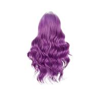 1pc Long Wavy Purple Wigs For Women Synthetic Ombre Curly Wig 26 Inch Middle Part Heat Resistant