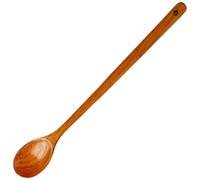 1pc Long Wooden Spoon, 20 inch Heat-Resistant Wooden Cooking Spoon with Smooth Anti-Scalding Handle, Kitchen Utensil, Brown