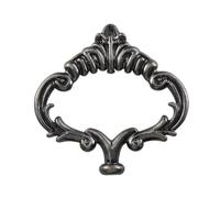 1pc Love Heart Shape Single Hole Ring Handle Iron Classy Pull Knob Kitchen Home Decoration Hardware Drawer Door Furniture Handle(Antique Silver)