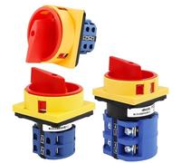 1pc LW26GS-20/04-2 Cam Switch 63A 125A 160A 48 * 48 64 * 64mm OFF-ON 4 Poles Disconnect Isolator Switches LW26 2GS Rotary(160A)