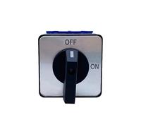 1pc LW30 3P 690V 25/32/40/63/80/100A Isolator Switch Padlock Disconnect Selector With ON-OFF Panel Power Control(B Type Silver Plate,3P 6Terminals,25A)