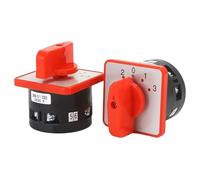1pc LW6D-5/C303.1 5A 4 Position 2-0-1-3 Red Panel 6 Terminal Screws Electrical Transfer Rotary Changeover Cam Switch