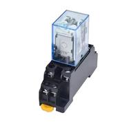 1Pc LY2NJ HH62P Electronic Mini Electromagnetic Relay 10A 8PIN Coil DPDT DC12V,24V AC110V 220V With PTF08A Base(DC,36V)