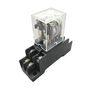 1Pc LY2NJ HH62P HHC68A-2Z Electronic Micro Mini Electromagnetic Relay 10A 8PIN Coil DPDT With Socket Base DC12V,24V AC110 AC220V(DC24V)