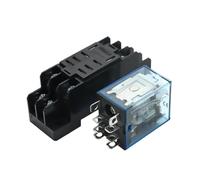 1Pc LY2NJ HH62P HHC68A-2Z Electronic Micro Mini Electromagnetic Relay 10A 8PIN Coil DPDT With Socket Base DC12V,24V AC110,220V(DC 24V)