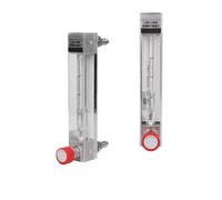 1pc LZB-3WB Glass Float Flow Meter Variable Area Rotameter with Valve Precision Micro Flow Meter for Air Gas Liquid(6-60ML-min)