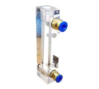 1pc LZM-6T Acrylic Panel Type Air Nitrogen Flowmeter Rotameter With Control Valve Push Fit 6mm OD Tube(0.3-3LPM)