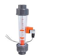 1pc LZS-15 2-20 LPM Low High Limit alarm Long Plastic Piping Liquid Float Flowmeter Water Flow Meter Rotameter(Long Thread)