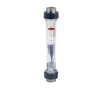 1pc LZS-15 25-250L/H Flow Meter Plastic Tube Type Water Rotameter Liquid Flowmeter Measuring Tools For Chemical Light(DN25,G1l2 BSP F SS304)