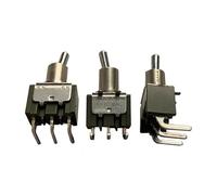 1PC M-2012L/S Toggle switch 3 pin 2 speed bent foot shake head toggle switch 6A125VAC Controls Switches