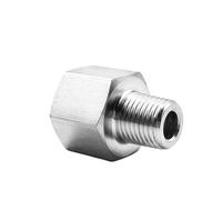 1PC M10/14/20 1/8" 1/4" 3/8" 1/2" BSP NPT Female Male Stainlessl Reducer Bushing Pipe Fitting Connector Coupler High Pressure Gauge(1l4 BSPP Female,M14x1.5mm Male)