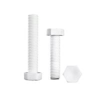 1pc M10 M12 M14 M16 PTFE Insulated Plastic Outer Hexagonal Bolt With(M12X100 1pcs)