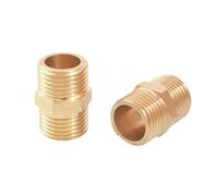 1pc M12x1.25 Metric Male to Male Thread Brass Hex Nipple Pipe Fitting Equal Connector Adapter